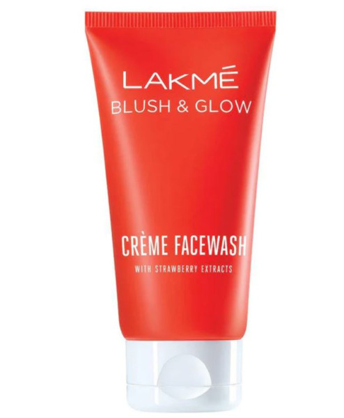Lakme Blush Glow Strawberry Creme Face Wash With Strawberry Extract 50G